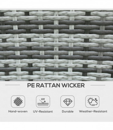 7pc Rattan Garden Furniture Dining Set Wicker Patio Conservatory Seater