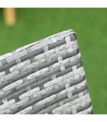 7pc Rattan Garden Furniture Dining Set Wicker Patio Conservatory Seater