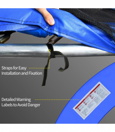 8FT Trampoline Pad PVC Replacement Safety Surround Spring Cover Padding