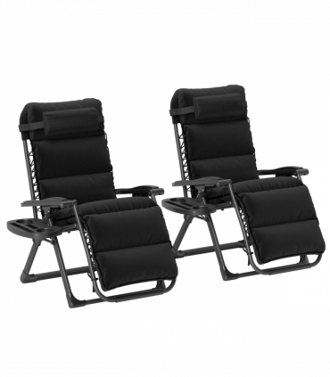 Comfort Lounger Set - Adjustable Recline, Cushioned Seating, Portable Design