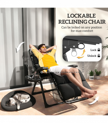 Comfort Lounger Set - Adjustable Recline, Cushioned Seating, Portable Design