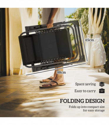 Comfort Lounger Set - Adjustable Recline, Cushioned Seating, Portable Design