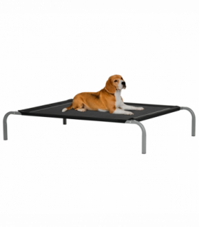 Cooling Pet Bed Elevated Dog Bed with Non-slip Pads for Large Dogs Pawhut