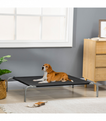 Cooling Pet Bed Elevated Dog Bed with Non-slip Pads for Large Dogs Pawhut