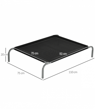 Cooling Pet Bed Elevated Dog Bed with Non-slip Pads for Large Dogs Pawhut