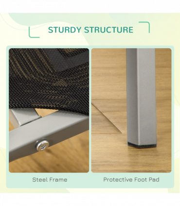 Cooling Pet Bed Elevated Dog Bed with Non-slip Pads for Large Dogs Pawhut