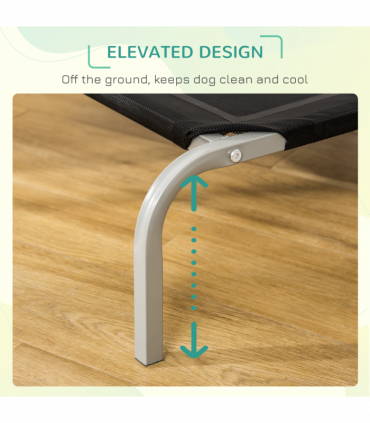 Cooling Pet Bed Elevated Dog Bed with Non-slip Pads for Large Dogs Pawhut