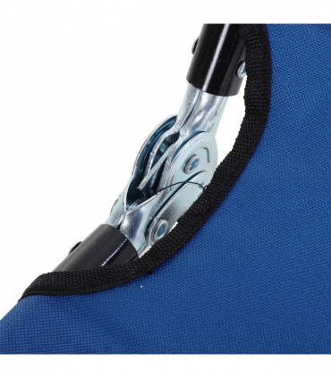 Folding Lounge Chair Outdoor Chaise Lounge for Bench Patio Blue