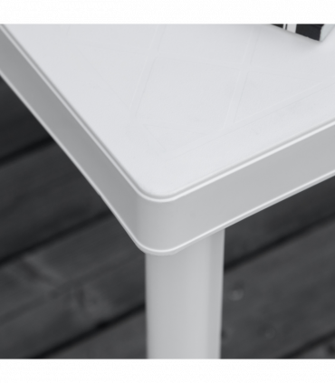 Garden End Table Outdoor Square Accent Coffee Table for Drink Snack Outsunny