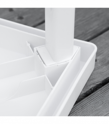 Garden End Table Outdoor Square Accent Coffee Table for Drink Snack Outsunny