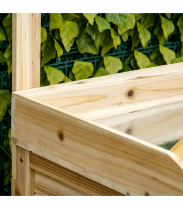 Garden Potting Bench Table Workstation w/ Galvanized Tabletop, Storage Shelves