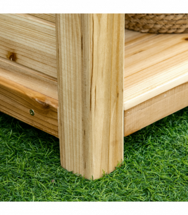 Garden Potting Bench Table Workstation w/ Galvanized Tabletop, Storage Shelves