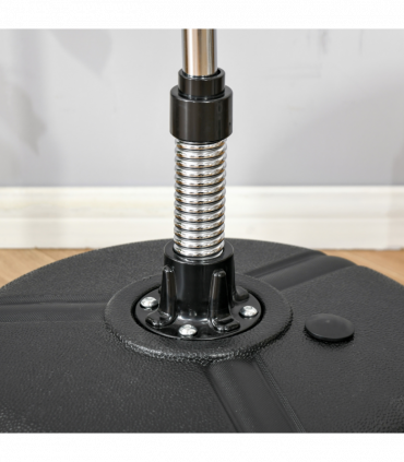 HOMCOM Punching Bag with Stand Boxing Bag Set with Adjustable Height Black, Gold