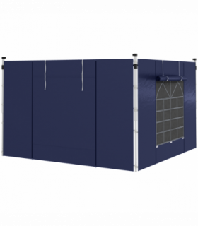 Outsunny 3x3(m) or 3x6m Pop Up Gazebo Side Panels Replacement, 2 Pack, Blue