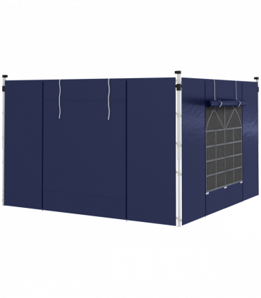 Outsunny 3x3(m) or 3x6m Pop Up Gazebo Side Panels Replacement, 2 Pack, Blue