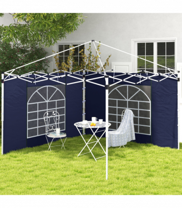 Outsunny 3x3(m) or 3x6m Pop Up Gazebo Side Panels Replacement, 2 Pack, Blue