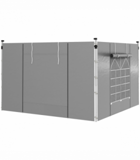 Outsunny 3x3(m) or 3x6m Pop Up Gazebo Side Panels Replacement, 2 Pack, Grey