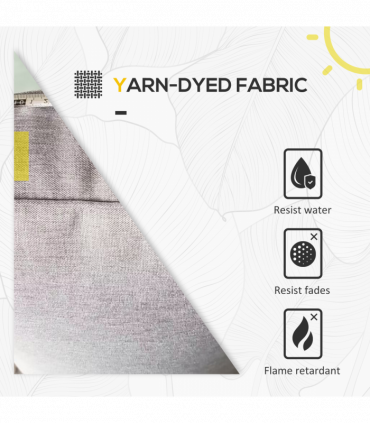 Outsunny 5 PCs Rattan Garden Furniture Set with Glass Coffee Table, Brown