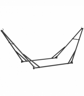 Outsunny Foldable Hammock Stand, 2 in 1 Hammock Net Stand, Hammock Chair Stand