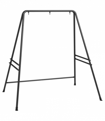 Outsunny Hammock Chair Stand Metal Frame Hammock Stand Only, Black