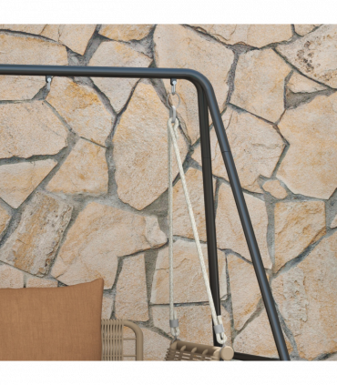 Outsunny Hammock Chair Stand Metal Frame Hammock Stand Only, Black