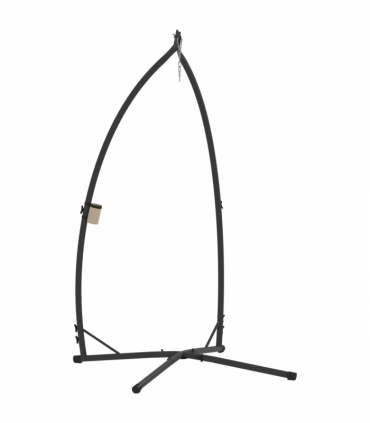 Outsunny Hammock Chair Stand, Steel Frame Hammock Stand Only, Black