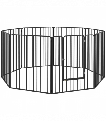 PawHut 100cm 8 Panels Heavy-Duty Dog Playpen for Small, Medium Dogs