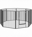 PawHut 100cm 8 Panels Heavy-Duty Dog Playpen for Small, Medium Dogs