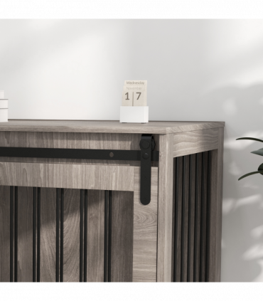 PawHut Dog Crate Furniture with Removable Cushion for XL Dogs - Brown