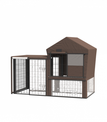 Rabbit Hutch Cover, Bunny Guinea Pig Cage Protector Water-Resistant Cover