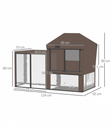 Rabbit Hutch Cover, Bunny Guinea Pig Cage Protector Water-Resistant Cover