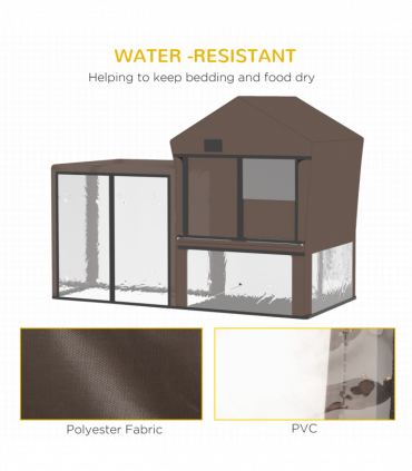 Rabbit Hutch Cover, Bunny Guinea Pig Cage Protector Water-Resistant Cover