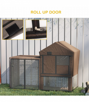 Rabbit Hutch Cover, Bunny Guinea Pig Cage Protector Water-Resistant Cover