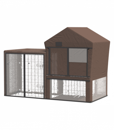 Rabbit Hutch Cover, Bunny Guinea Pig Cage Protector Water-Resistant Cover