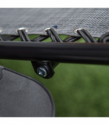 Steel Frame Zero Gravity Outdoor Garden Deck Chair with Canopy - Light Grey