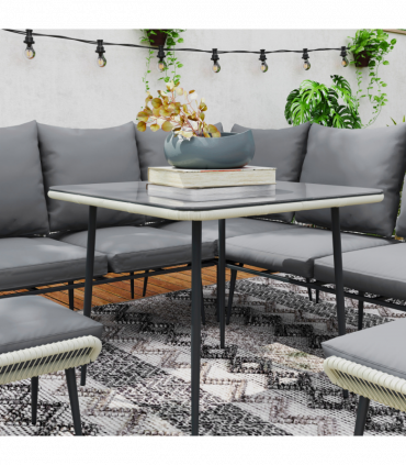 Stylish Six-Piece Balcony Furniture Set - Comfortable Outdoor Living