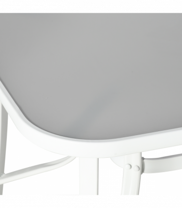 Outdoor Dining Set 6 Seater Grey Mesh Fabric 150cm x 90cm x 71cm Glass Table