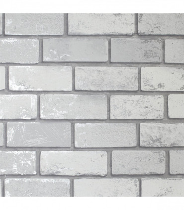 Metallic Brick White/Silver sw12