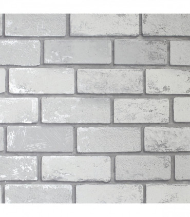 Metallic Brick White/Silver sw12