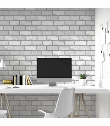 Metallic Brick White/Silver sw12