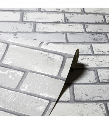 Metallic Brick White/Silver sw12