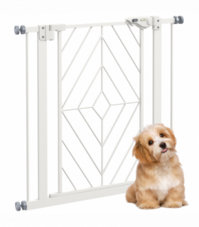 Pressure Fit Safety Gate w/ Auto Closing Door, Double Locking, Openings 74-80cm