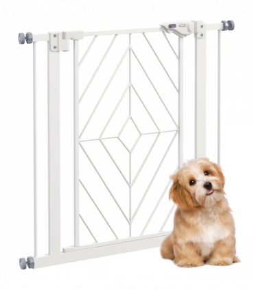 Pressure Fit Safety Gate w/ Auto Closing Door, Double Locking, Openings 74-80cm