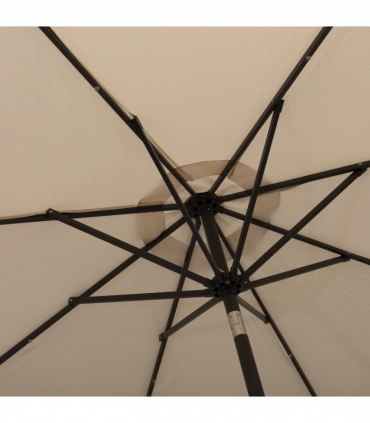 Garden Parasol Umbrella Creamy White High-grade Polyester 2.7m x 2.7m x 2.4m