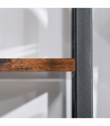 4-Tier Minimalistic Ladder Shelf Unit Steel Frame Home Display Storage