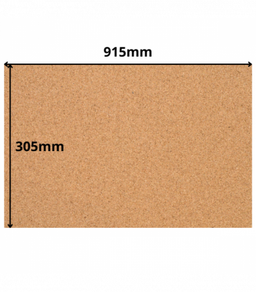 Cork Sheet - 915x305mm - 3mm - Décor and DIY - Pack of 2
