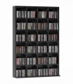HOMCOM DVD CD Media Storage Rack, Video Display Unit, 89 x 130.5 cm, Black