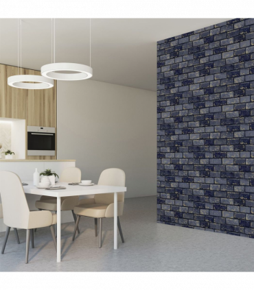 Metallic Brick Navy/Gold sw12