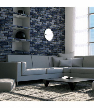 Metallic Brick Navy/Gold sw12