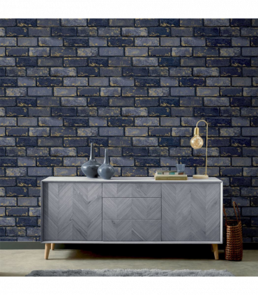 Metallic Brick Navy/Gold sw12